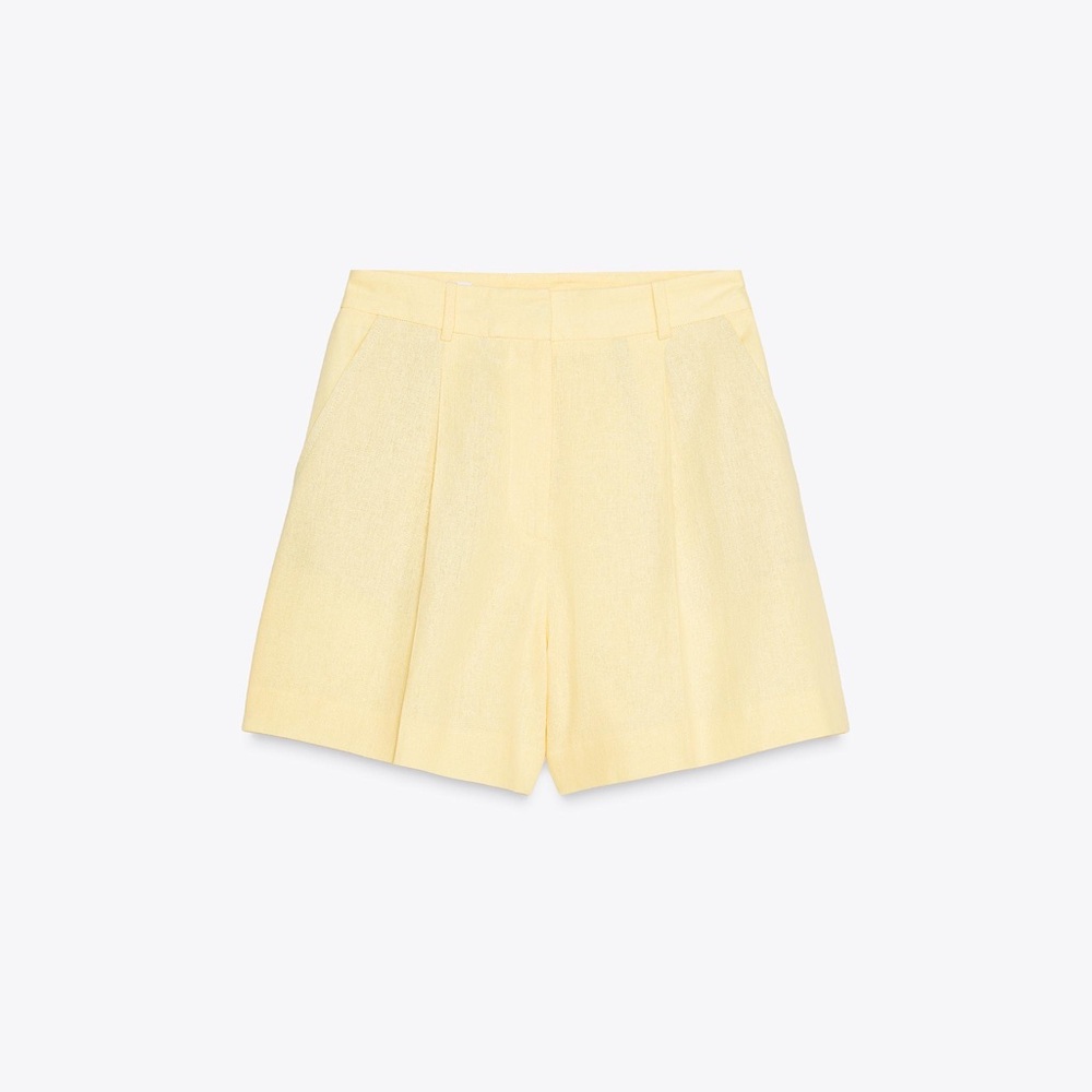 ZARA LINEN VEST AND HIGH-WAISTED SHORTS - Picture 14 of 16